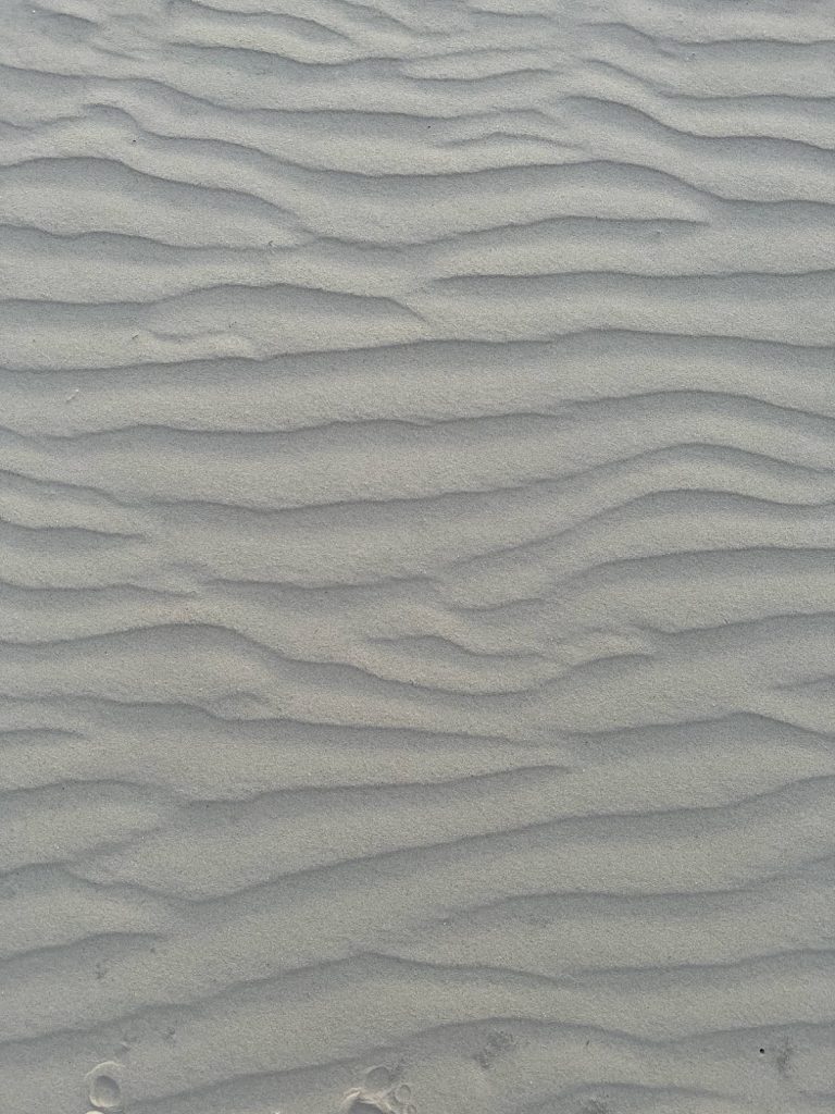 sand patterns on the beach